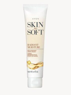 Avon Skin So Soft Radiant Moisture Hand Cream 3.4oz Argan Oil Hydrating New